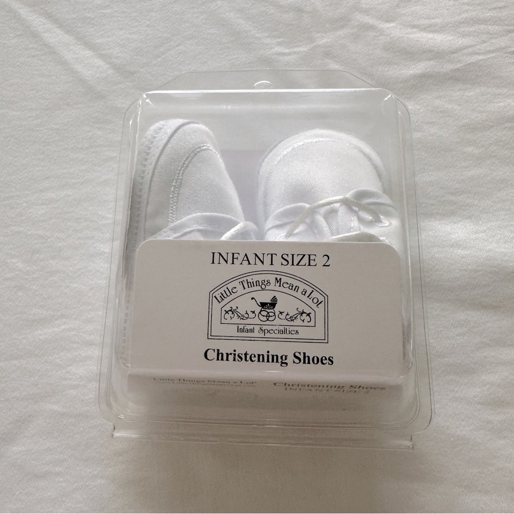 Little Things Mean A Lot Christening Shoe Infant Sz 2